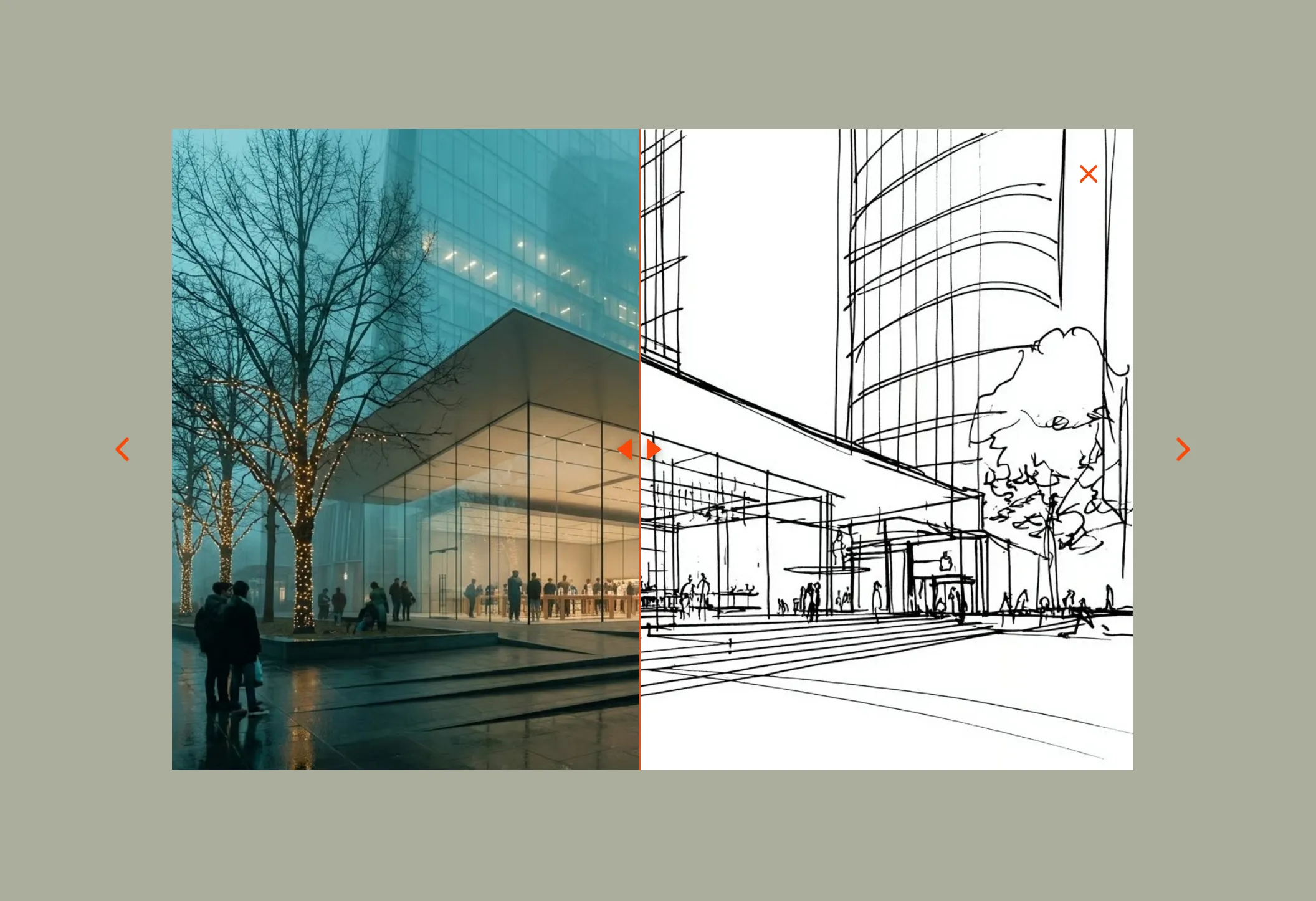 The full-size lightbox view of a selected image, with navigation arrows.